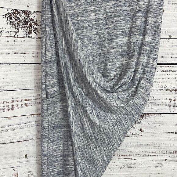 Romeo + Juliet couture skirt Womens size Small Asymmetrical stretch Heather Gray - Picture 6 of 10